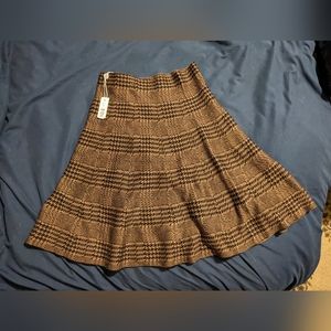 A-line Knit High Waisted Skirt